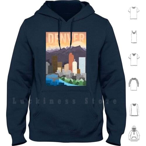Mile High City Hoodie Long Sleeve Denver Milehigh Creative Colorado