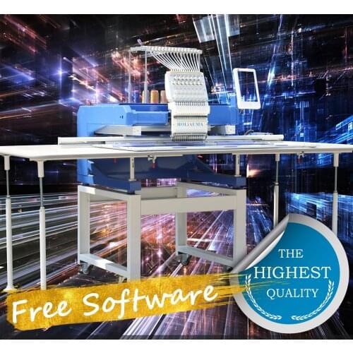 China 10 years service ! Free design software large embroidery area single head embroidery machine computerized sewing machine