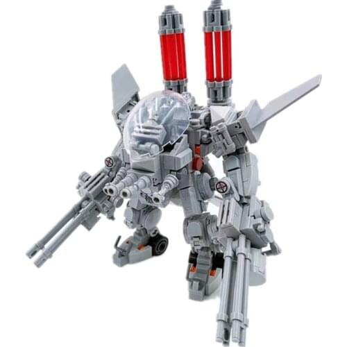 STEM MOC Mecha Alpha Model Small Particle Building Blocks Educational Toy Boys Gifts
