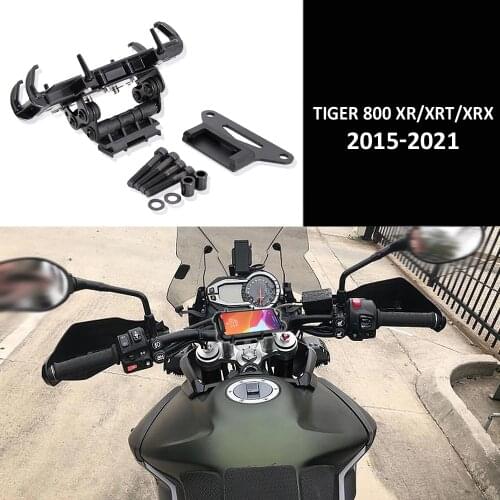For Triumph Tiger 800 XR/XRT/XRX 2015-2021 Motorcycle Navigation Bracket GPS Plate Bracket Phone Holder USB