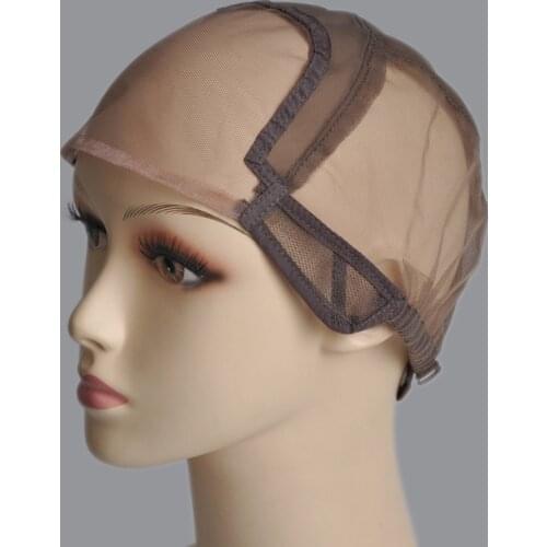Black/Dark Brown/Brown/Light Brown/Beige Lace Front Wig Cap For Making Wig With Adjustable Strap Glueless Weaving Extension Cap