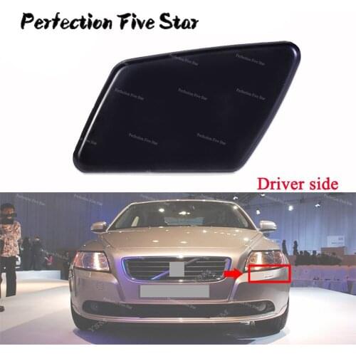 Front Bumper Headlight Washer Jet Nozzle Cover Cap Random Color Left For Volvo S40 V50 2005 2006 2007 39991798