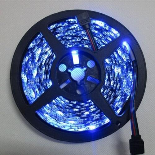 Best price 5m 5050 60leds/m Red/Blue/Green/Yellow/White/UV/Pink/RGB color(optional) led strip light DC12V