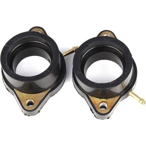 2Pcs Motorcycle Carburetor Carb Holder Intake Manifold Boots For Yamaha XS650 Special 1980 1981 1982 1983 Rubber