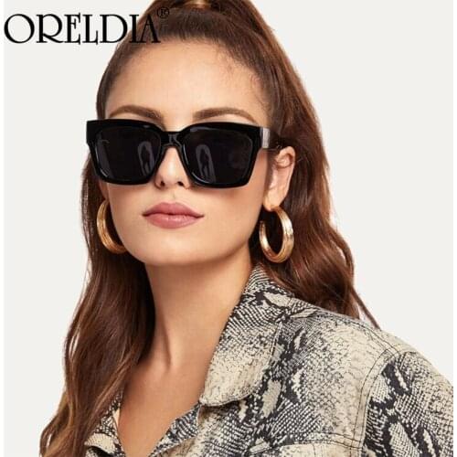 2021 Latest Big Square Frame Sunglasses Female Trend Color Film Blue Purple Sunglasses Fashion Trend Mens Sunglasses Hot UV400