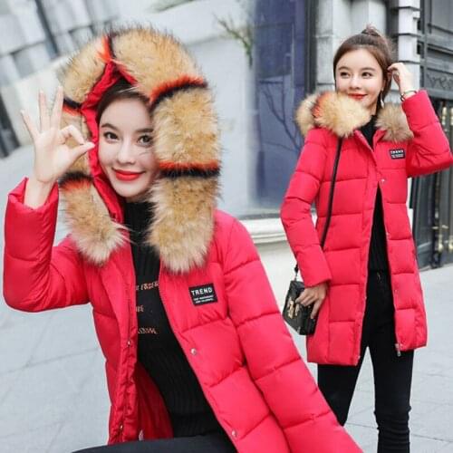 New Winter Down Cotton Coat Female Fashion Big Size Women Winter Jacket Hooded Thick Parkas Warm Winter Outerwear M-XXXL AH435