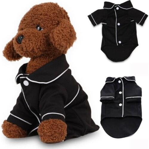 Luxury Pet Dog Cat Pajamas Cotton Warm Sleepwear Apparel Soft Button Clothes Costumes Warm Winter Dog Cat Pet Pajamas