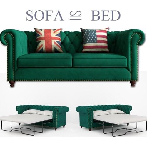 Velvet fabric sectional sofas Living Room Sofa bed set chesterfield alon couch puff asiento muebles de sala canape sofa cama