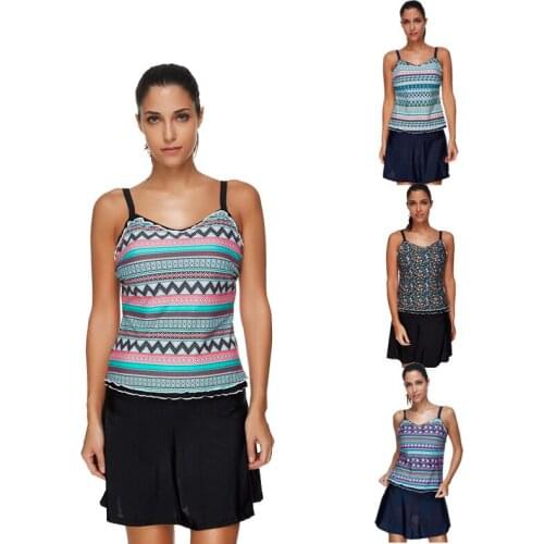 Sexy Swimwear Beach Wear Tankini Swimsuits Women Summer Swimming Two Piece Swimsuit Women Bathing Suit Bikini 2019 Plus Size 3XL