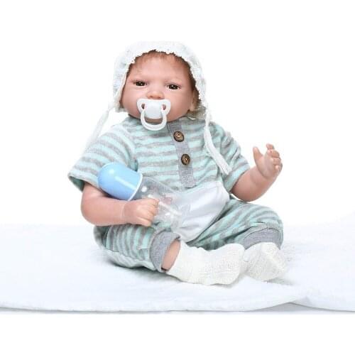 55cm fashion Baby Alive Silicone Reborn Baby Toddler Dolls Toys for Children Girls Adorable Birthday Gift play house Dolls