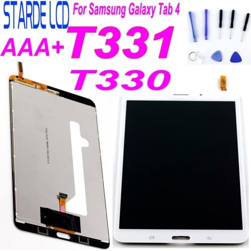 STARDE Replacement LCD For Samsung Galaxy Tab 4 T331 T331C SM-T331 3G Version LCD Display Touch Screen Digitizer Assembly
