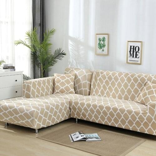 Couch sofa corner slipcovers armchair decoration elastic spandex for living room sofa cover stretch floral printed