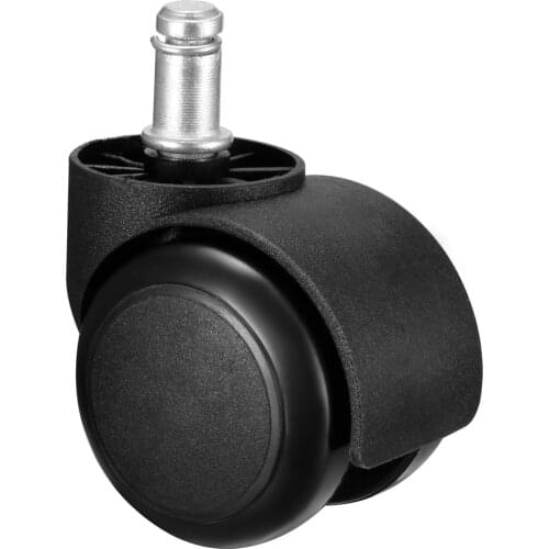 Uxcell 1-8pcs Office Chair Casters Wheels 2 inch PU Wheel Universal Standard 11mm Stem Swivel Caster Gray White Black