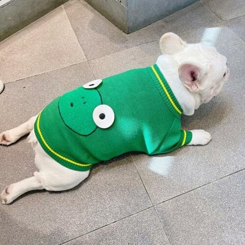 Winter Pug Dog Clothes Sweater Knit Apparel French Bulldog Clothing Outfit Garment Poodle Schnauzer Shiba Inu Dog Costume Shirt