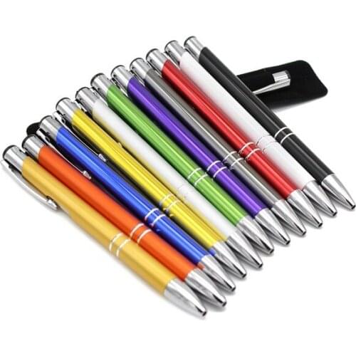 50pcs Engraved Bulk Metal Ballpoint Pens Personalized Wedding Favors Baby Shower Party Customalized Business Logo Favors Gift