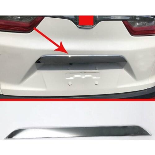 ABS Chrome Rear Door Trunk Lid Cover Trim Exterior Molding Stickers Trim For Honda CR-V CRV 2017 2018