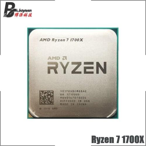 AMD Ryzen 7 1700X R7 1700X 3.4 GHz Eight-Core Sixteen-Thread CPU Processor YD170XBCM88AE Socket AM4
