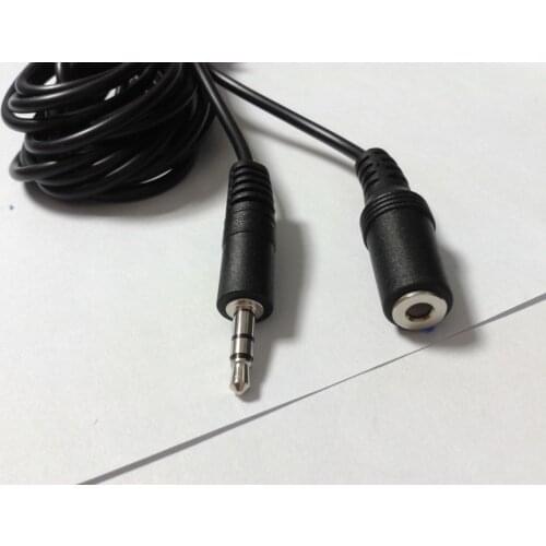 3.5mm Male to Female Audio Stereo FOR MP3 Headphone Extension Cloth Cable 5M
