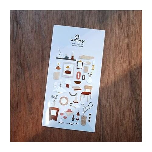 Sonia Home Furnishing Style Cartoon Decorative Stationery Stickers Scrapbooking DIY Diary Album Stick Label