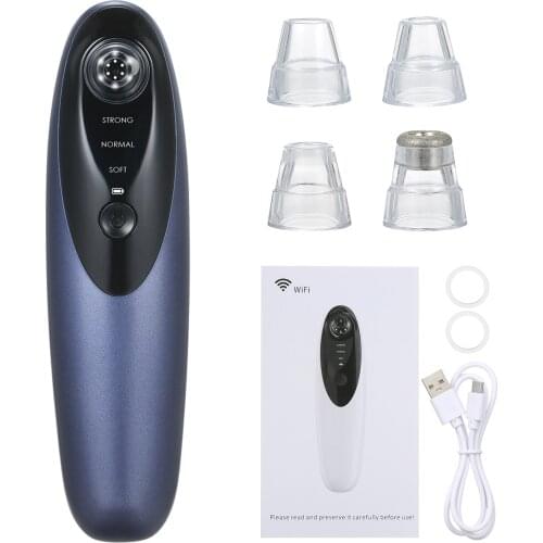 Blackhead Remover with Camera Visible Electric Blackhead Suction Device 300,000 Pixels with 4 Probes Facial Vacuum Pore Cleaner