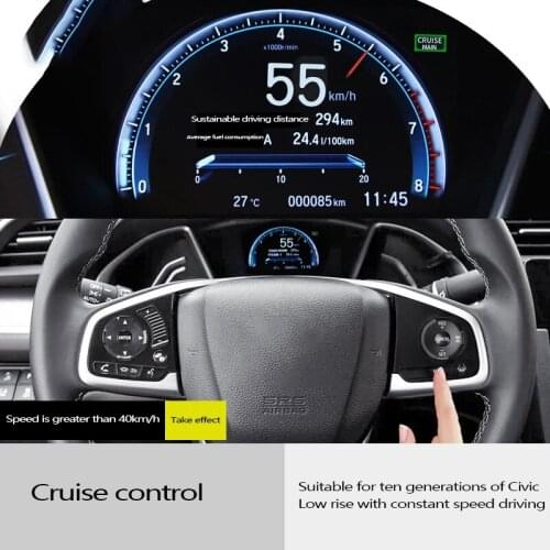 Car Steering Wheel Cruise Control Buttons the Right Side Cruise Control Button for Honda Civic 10T 2016-2020