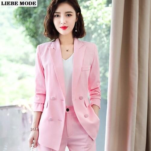 LIEBE MODE Women's Trouser Suits Two