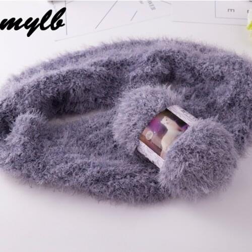Mylb 100g/ball Long Hair Mink Yarn Faux Fur Mohair Wool Cashmere Yarn for DIY Hand Knitting Crochet Sweater Thread Baby Yarn