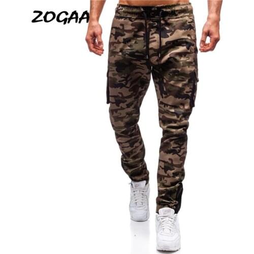 ZOGAA Pant Men New Mens Casual Camouflage Fitness Multi-pocket Overalls Sports Trousers Plus Size Spring Autumn Daily Chic Male