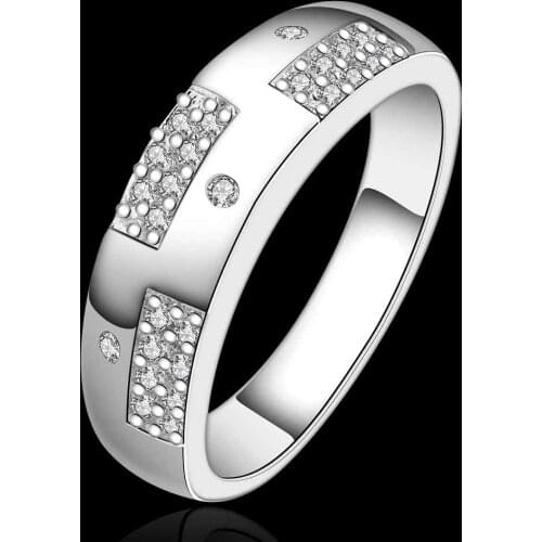 NEW Arrivel 2016 USA EURO Style Fashion Silver plated ben`s size Ring Wholesale Jewelry SMTR617