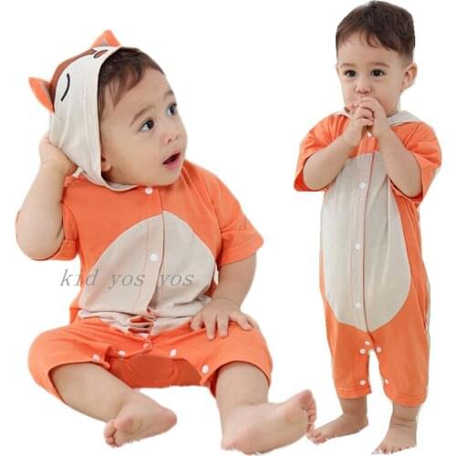 New Baby Romper Boys Girl Unicorn Jumpsuit Infant Clothes Toddler Cute Animal Costumes Dropshipping Summer Fox One Piece Pajamas