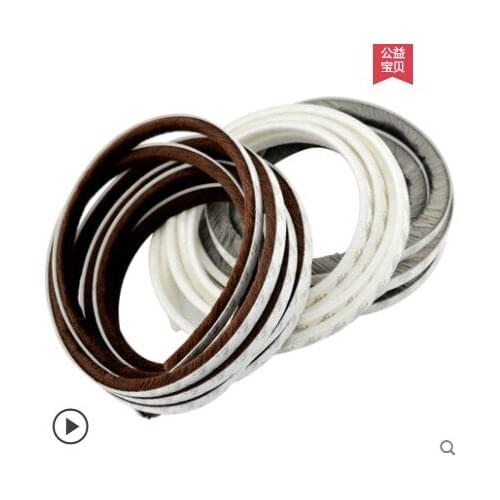 10M Self Adhesive Seal Strip Door Draught Excluder Window Pile Seal Film Door Brush Swal Weather Strip for Door Protector Strip
