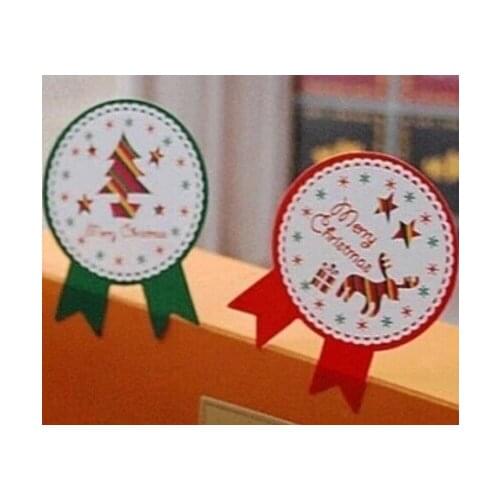 80PCS/Lot Vintage Christmas Theme series Badge Design DIY Multifunction Seal Sticker Gift Sticker Gift Label