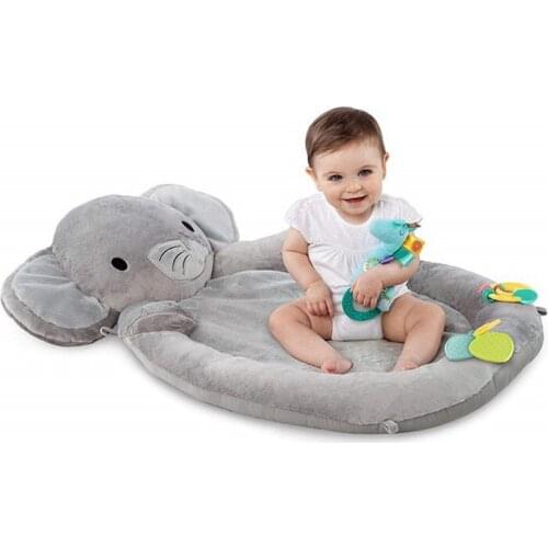 High Quality Cute Animal Elephant Plush Game Blanket Baby Cushion With Pillow Thickened Super Soft 87*55cm