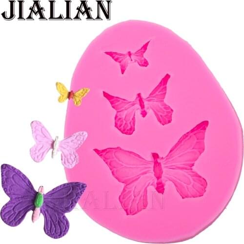 3D beautiful butterfly lace chocolate Party DIY fondant baking cake decorating tools silicone mold Kitchenware Bakeware T0101
