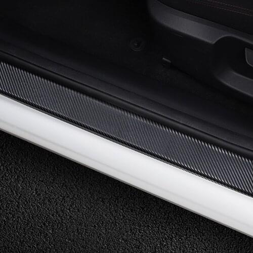 4PCS Car Door Sill Plate Stickers For Audi A4 B8 B6 B7 A3 Ford Focus 2 3 MK2 MK3 Opel Astra Peugeot 307 BMW E90 E46 Mazda Honda