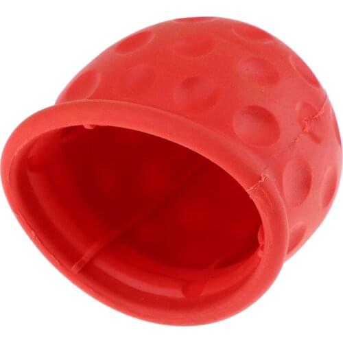 TowBall Bar Cap Cover Towing Car Caravan Trailer Towball Black+Red