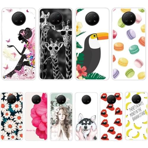 Case For Redmi Note 9 5G Phone Cover Back Fitness Silicone Bumper Softness TPU With Colorful Printing