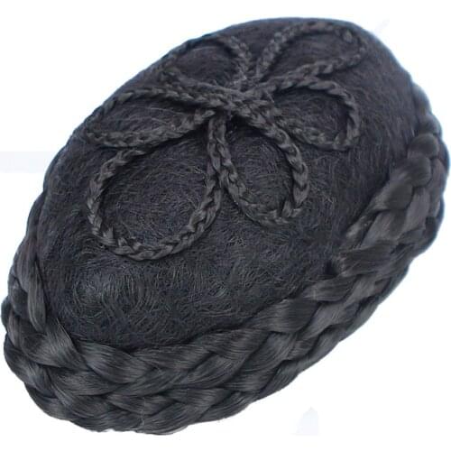 Black chinese style wedding bride hindbrain hair accessories chinese ancient lady headdress hanfu styling princess photography