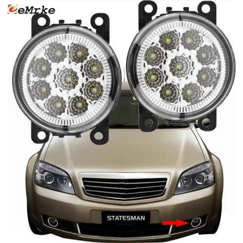EEMRKE 2x for Holden Statesman WM 2006 2007 2010 2009 2008 9-Pieces Led Fog Lights H11 12V Front Bumper Lights Car Styling