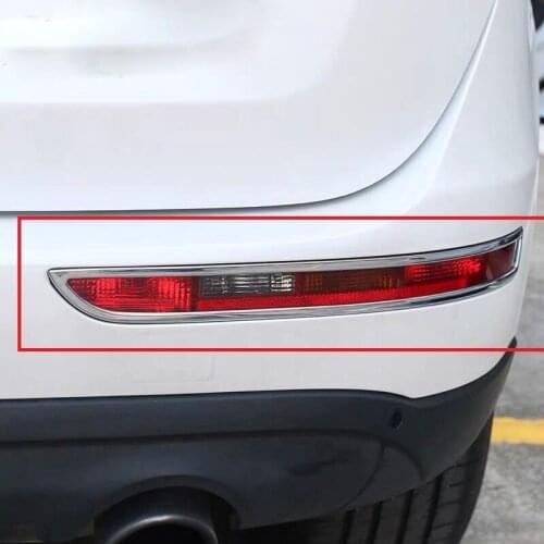 Chrome Rear Foglight Cover Fog Lamp Cover Trim For Audi Q3 2012 2013 2014 Decorative ABS Car Styling Tuning Accessories