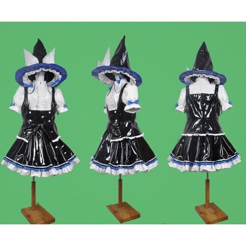 Game Touhou Project Kirisame Marisa Cosplay Costumes Black And White Uniform Dress Adult Unisex Role Play Clothing Custom-Make