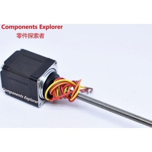 Nema11 34mm Linear Stepper Motors,100mm Length, TrTr5*2 Acme Leadscrew Threaded