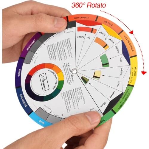 ATOMUS Small Color Wheel Tattoo Nail Art Makeup Accessories Colorful Permanent Mix Color Microblending Tattoo Pigment