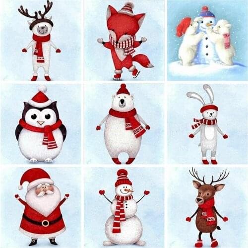 MOONCRESIN 5d Diamond Painting Full Drill Square Christmas Diamond Embroidery Sale Santa Claus Home Decoration