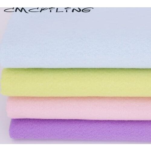 CMCYILING Soft Felt Fabric For Needlework DIY Sewing Dolls Crafts Polyester Cloth 45*110CM
