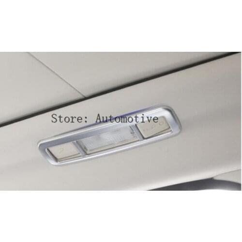 For Landrover Range Rover Evoque 2012-2015 ABS Matt Chrome Interior Car Roof Reading Light Frame Cover Trim A set of 4 pcs