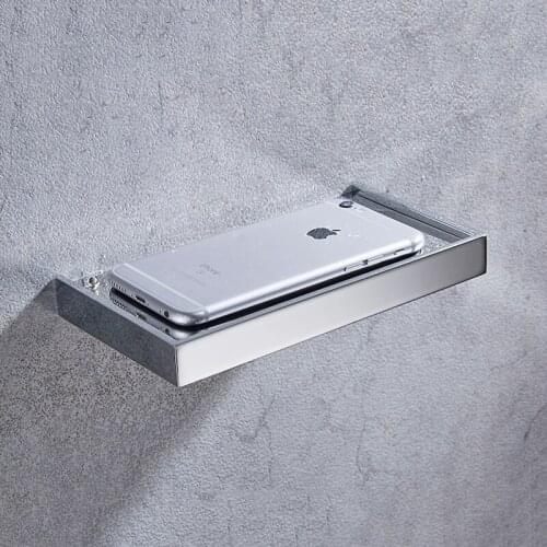 Bathroom Paper Holder 304 Stainless Steel Wall Mounted Roll Paper Holder Shelf Mobile Phone Holder Bathroom Accessories