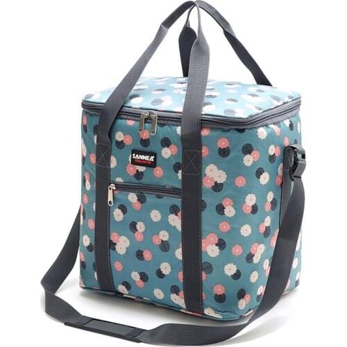 New Oxford Printing Lunch Bag Portable Women Big Food Bags Large Meal Prep Bag Insulated Lunch Box Bags Waterproof Ice Pack Tote