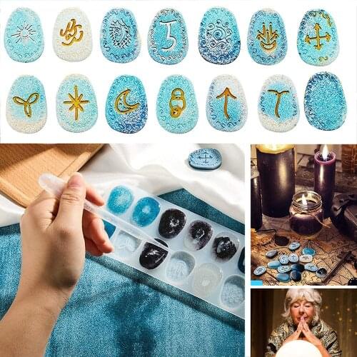 DIY Crystal Silicone Mold Luen Letter Pendant Handcrafted Ornaments Jewelry Casting Mould For Resin