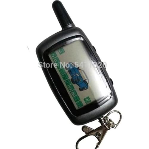 Russian A9 LCD Remote Control Keychain Fob For Two Way Car Alarm System Anti-Theft Key Chain StarLine A9
